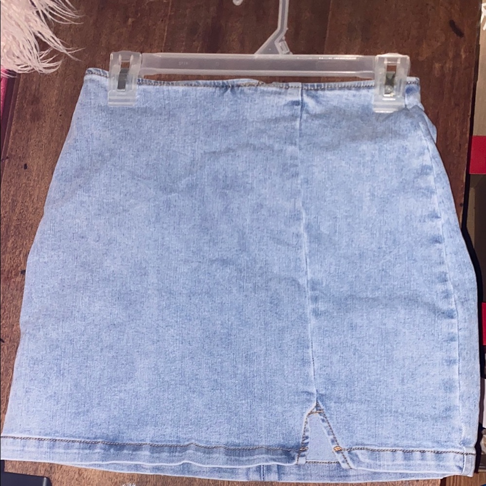 Wild Fable Blue Mini Pencil Skirt with Slit